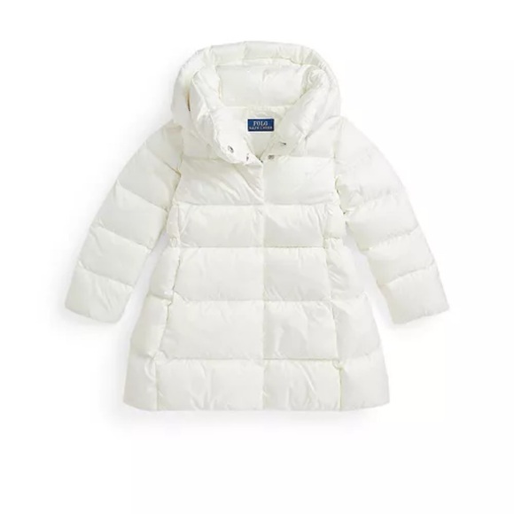 NWT Polo Ralph Lauren Girl’s Quilted Long Jacket Puffer Coat in Nevis Size 6X - Picture 1 of 11